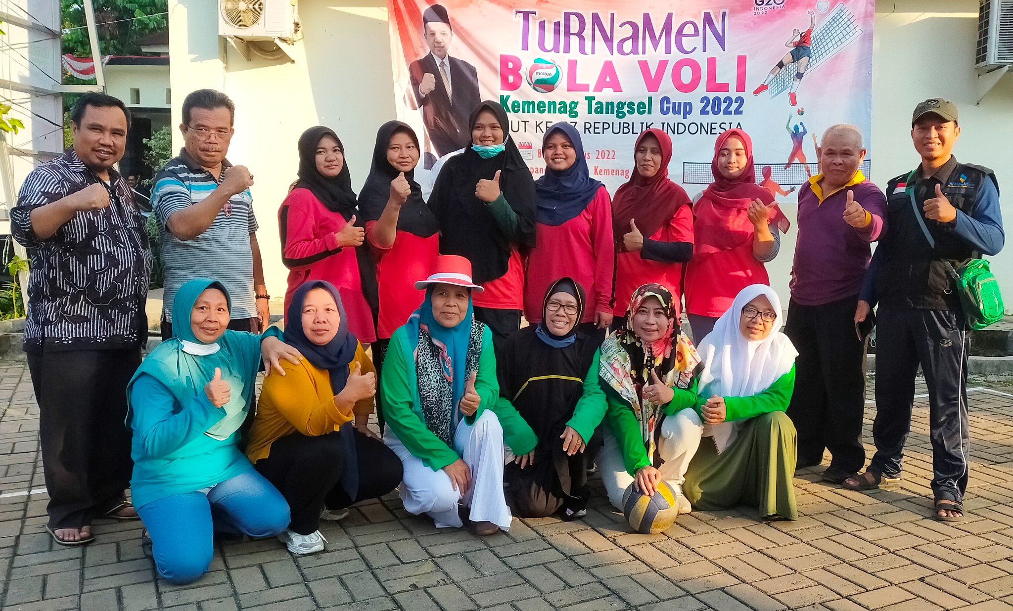 Tim Putri FKPAI Tangsel Gagal Lolos Ke Babak Selanjutnya KENCANA LOKA (Kemenag Tangsel) â€“ Turnamen Bola Voli Kemenag Tangsel Cup 2022 telah memasuki hari kesembilan yang menampilkan Tim Putra IPQ Tangsel vs KKMI Pamulang dan Tim Putri FKG PAI TK Tangsel